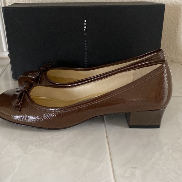 Genuine Marc Jacobs Vernice Army leather flats - Picture 3 of 9